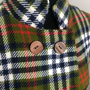 Vintage plaid cape